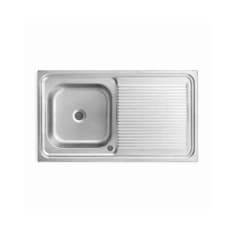 Fregadero de acero inoxidable 100 cm × 50 cm con escurridor Estone BR26-BR80