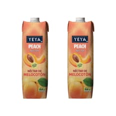 Néctar de melocotón YEYA (2 x 1 L / 33.8 fl oz)