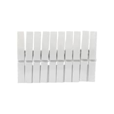 Pinzas de plástico blanco Casa y Menaje (10 U)