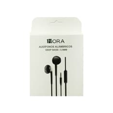 Audífonos alámbricos Deep Bass 3.5 mm 1Hora AUT 117