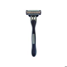 Máquina de afeitar desechable antidesliz azul y gris para piel sensible Equate