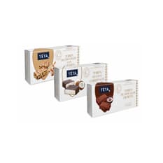 Turrones Yeya Calidad Suprema: chocolate crujiente + chocolate con almendras + chocolate con coco