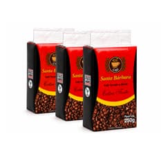 Café tostado y molido extra fuerte Santa Bárbara (3 x 250 g / 8.8 oz)
