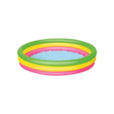 Piscina infantil inflable redonda 3 anillos de colores 152 cm Bestway