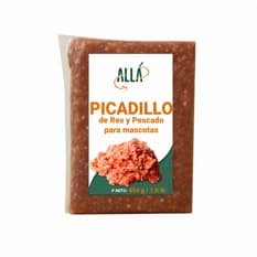 Picadillo de res y pescado para mascotas Allá (454 g / 1 lb)