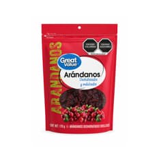 Arándanos deshidratados endulzados Great Value (170 g / 6 oz)
