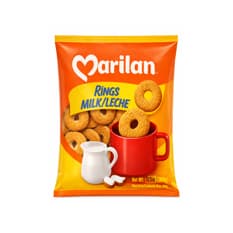Galleta de leche con forma de rosquilla Rings Marilan (300 g / 10.58 oz)