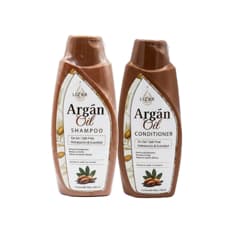 Set de champú y acondicionador sin sal con aceite de argán Lizar (500 ml)