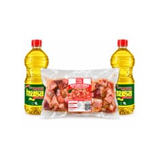 Recortería de embutidos para potajes  + Aceite de soya puro