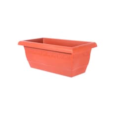Jardinera de plástico Elsa color terracota de 40 cm Casa y Menaje
