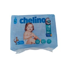 Pañales desechables para bebé Talla 4 de 9-15 kg Chelino (34 U)