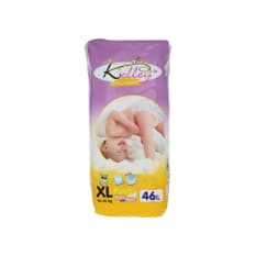 Pañales desechables para bebé talla XL Kelley (46 U)