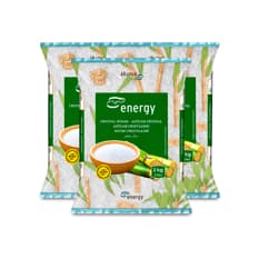 Azúcar blanca cristalina Energy (3 x 1 kg / 2.2 lb)