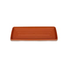 Plato rectangular de plástico para macetas Sanremo