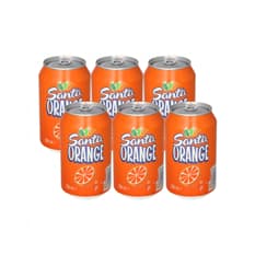 Refresco gaseado de naranja Santa (6 x 330 ml)