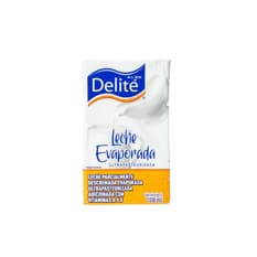 Leche evaporada ultrapasteurizada Delité (250 ml)