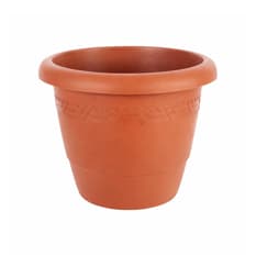 Maceta plástica Elsa terracota 25 cm Casa y Menaje