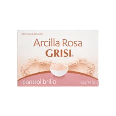 Jabón natural de tocador control brillo arcilla rosa Grisi (125 g / 4.41 oz)