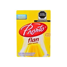 Polvo para preparar postre estilo flan sabor vainilla Pronto (84 g / 2.96 oz)