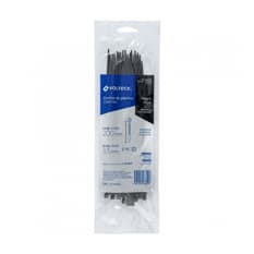 Bridas de plástico color negro de 3.5 mm x 200 mm Volteck (50 U)