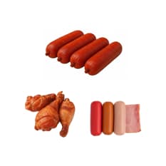 Chorizo rojo + muslos de pollo al carbon + potajin
