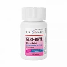 Difenhidramina HCI 25 mg Gericare (100 tabletas)