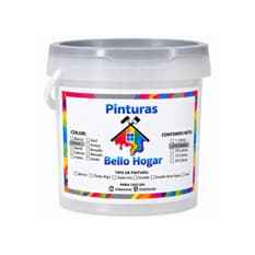 Pintura vinílica interior y exterior color gris Bello Hogar (4 L)