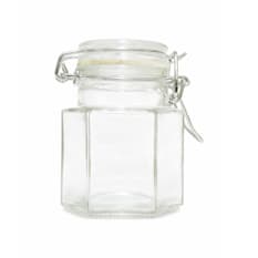 Bote de cristal hermético especiero hexagonal 85 g Casa y Menaje