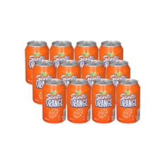 Refresco gaseado de naranja Santa (12 x 330 ml)