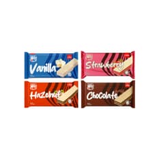 Combo de sorbetos de vainilla con crema de vainilla, chocolate, fresa y avellana Castellum (4 x 85 g / 3 oz)