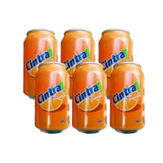 Refresco gaseado de naranja Cintra (6 x 330 ml)