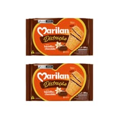 Galleta dulce sabor a vainilla rellena de galleta dulce sabor a chocolate Marilan (2 x 280 g / 9.88 az)