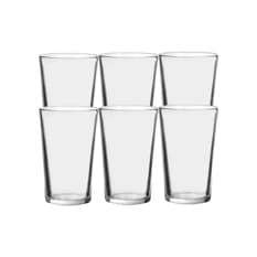 Juego de vasos de cristal caña lisa 200 ml Alessandro (6 U)