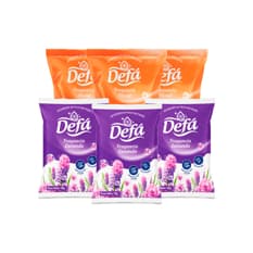 Combo de detergentes Defá #3: Detergente en polvo multiusos fragancia de lavanda Defá + Detergente en polvo multiusos fragancia floral Defá