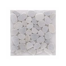 Caja de losas - Mosaico Glacier White 27 x 27 cm – piedra natural Zeric (10 U)