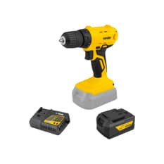 Taladro atornillador inalámbrico de 3/8'' de 18 V IPFV1851 + Batería 18 V 4 Ah - iones de litio IBV 1804 + Cargador de batería rápido de 18 V ICBV1806 Vonder