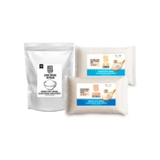 Combo básico esencial Cosecha Real #7: Sal fina común + Azúcar refinada + Leche entera en polvo