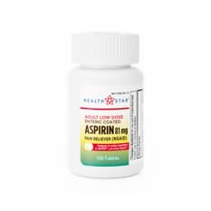 Aspirina 81 mg Health Star (120 tabletas)