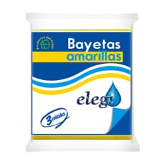 Bayetas amarillas - paños - multipropósitos Elegí (3 U)
