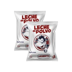 Leche en polvo Lecherita (2 x 1 kg / 2.2 lb)