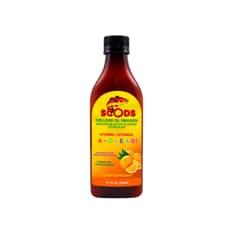 Emulsión de aceite de hígado de bacalao con vitaminas A+D+E+B1 sabor naranja Scods (200 ml / 6.7 fl. oz)