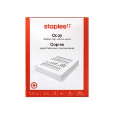 Paquete de hojas formato carta Staples (500 U)