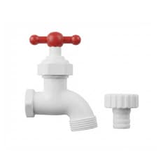Llave de plástico color blanco con mango rojo Federalli