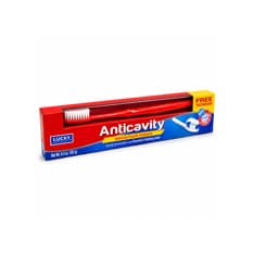 Pasta dental anticaries con flúor Lucky (181 g / 6.4 oz)