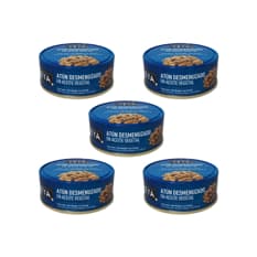 Atún desmenuzado en aceite vegetal YEYA (5 x 140 g / 5 oz)
