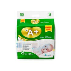 Pañales desechables para bebé etapa 1 My A+ Talla S (50 U)