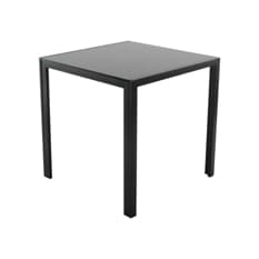 Mesa de comedor cuadrada color negro Dowell
