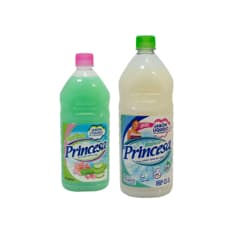 Jabón liquido aloe vera Princesa (800 ml) + Jabón liquido blanco Princesa (1 L)