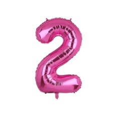 Globo rosado Número 2 Balloon (32 pulgadas)