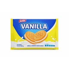Galletas sandwich de crema de vainilla Leto (400 g / 14.10 oz)